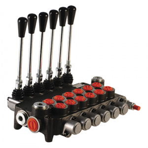 Гидрораспределитель моноблочный Р80  6-секционный