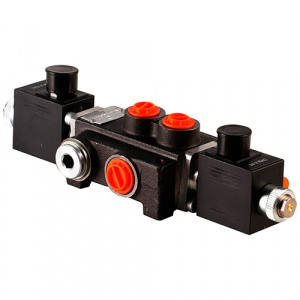 Гидрораспределитель моноблочный с электромагнитным управлением Р40  1-секционный