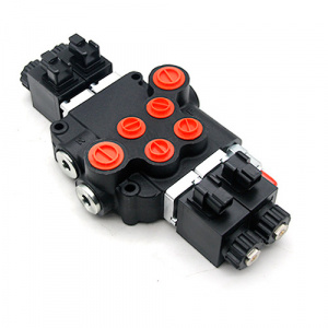 Гидрораспределитель моноблочный с электромагнитным управлением Р80  2х-секционный