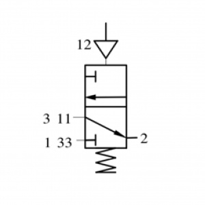 3/2 Пневмораспределитель 237-662 000/1, G1/4, 1200 л/мин