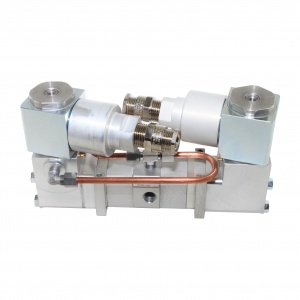 Клапан пневматический регулирующий с электромагнитным исполнительным механизмом 242-803 500, 5/3, G1/4, 3000 l/min, 220 V AC, 22VA, II Gb IIC T5 X, 1Ex db IIC T5 Gb X, -50C...+70С