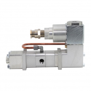 Клапан пневматический регулирующий с электромагнитным исполнительным механизмом 242-809 200, 5/2, G1/4, 3000 l/min, 24-28 V DC, 12W, II Gb IIC T5 X, 1Ex db IIC T5 Gb X,  -50C...+70С