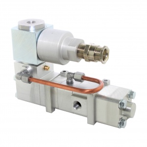 Клапан пневматический регулирующий с электромагнитным исполнительным механизмом 242-803 200, 3/2, G1/4, 3000 l/min, 220 V AC, 22VA, II Gb IIC T5 X, 1Ex db IIC T5 Gb X,  -50C...+70С