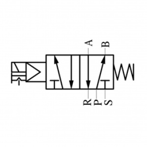 5/2 Пневмораспределитель 237-374 300/1, G1/4, 1100 л/мин